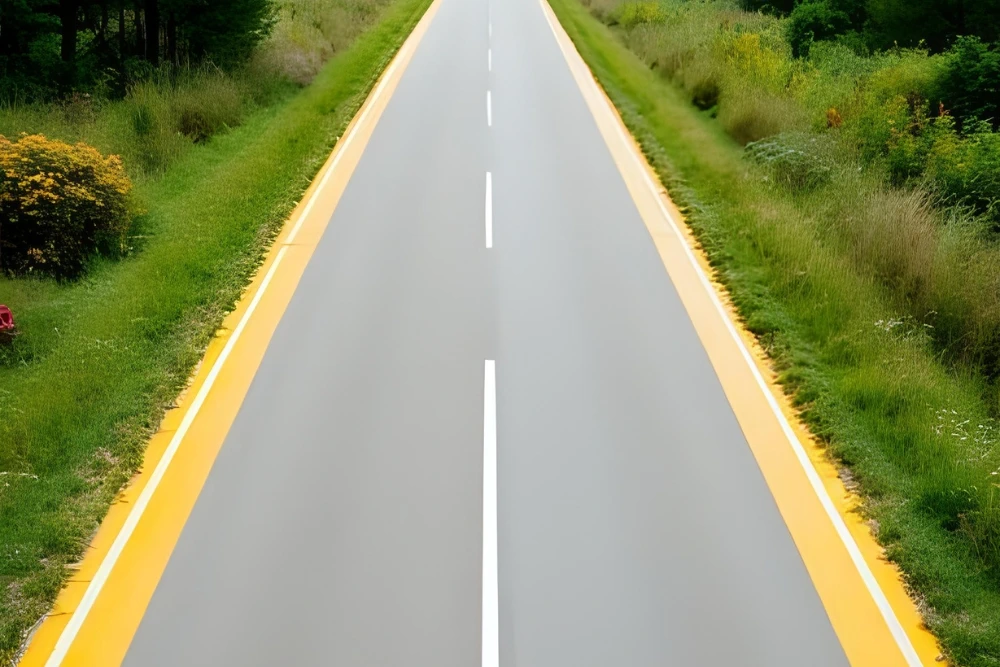 Bicomponent road markings